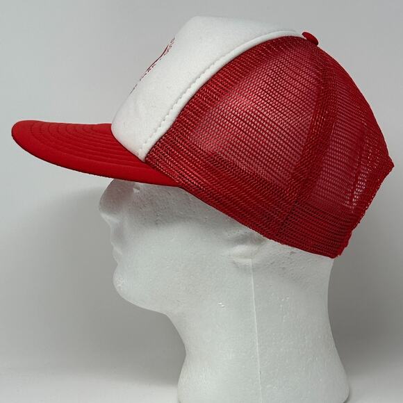 Vintage 80s San Diego Zoo Trucker Hat Baseball Cap Wild Animal Park Snapback Red - Picture 7 of 10